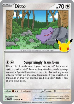 Ditto 115- ME 30th Celebration Holofoil