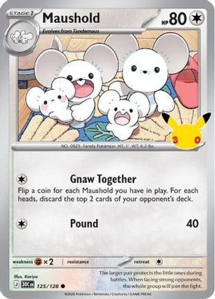 Maushold - 125/128 125/128 - ME 30th Celebration Holofoil