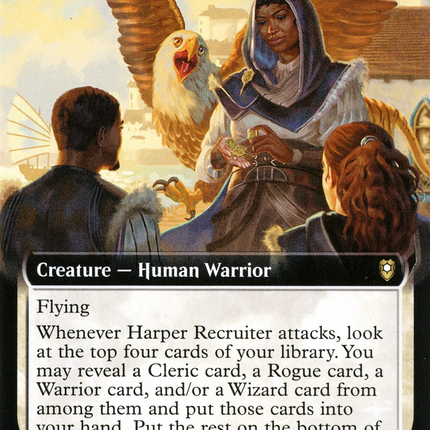 Harper Recruiter (Extended Art) [Commander Legends: Battle for Baldur's Gate]