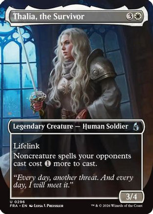 Thalia, the Survivor (Borderless) (296) [Reality Fracture] Foil