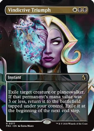 Vindictive Triumph (Borderless) (377) [Reality Fracture] Foil