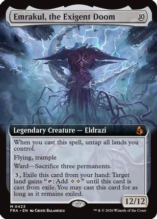 Emrakul, the Exigent Doom (Extended Art) (423) [Reality Fracture] Foil