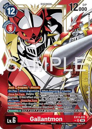 Gallantmon (Alternate Art) [EX13-015] [Chivalrous XIII] Foil