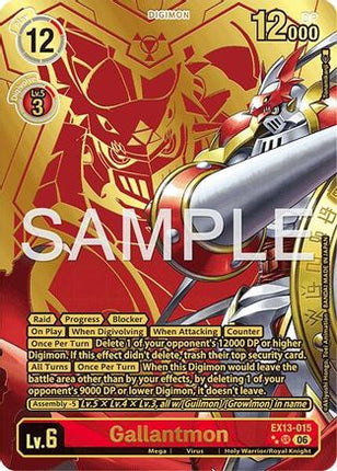 Gallantmon (Rare Pull) [EX13-015] [Chivalrous XIII] Foil