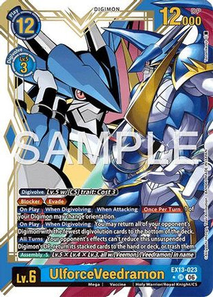 UlforceVeedramon (Alternate Art) [EX13-023] [Chivalrous XIII] Foil