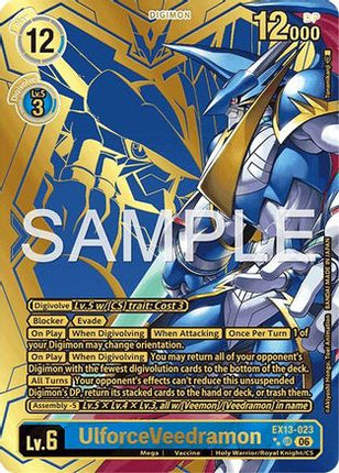 UlforceVeedramon (Rare Pull) [EX13-023] [Chivalrous XIII] Foil