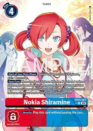 Nokia Shiramine (Alternate Art) [EX13-067] [Chivalrous XIII] Foil