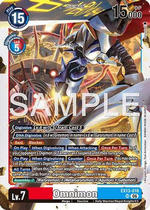 Omnimon [EX13-016] [Chivalrous XIII] Foil