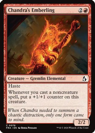 Chandra's Emberling (076) [Reality Fracture] Foil