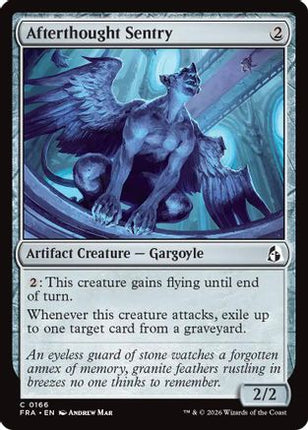 Afterthought Sentry (166) [Reality Fracture] Foil