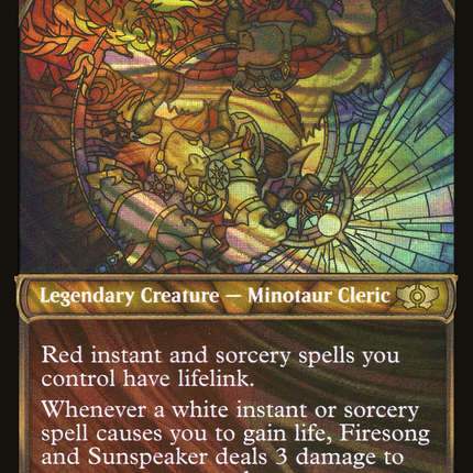Firesong and Sunspeaker (Showcase) [Multiverse Legends] Halo Foil
