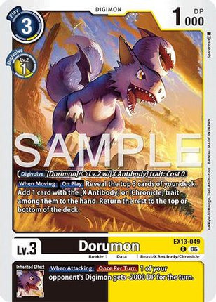 Dorumon [EX13-049] [Chivalrous XIII] Foil