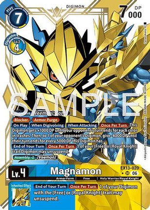 Magnamon (Alternate Art) [EX13-020] [Chivalrous XIII] Foil