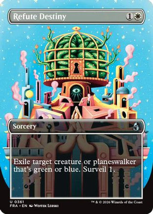 Refute Destiny (Borderless) (361) [Reality Fracture] Foil