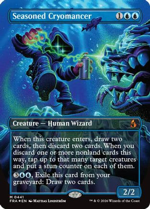 Seasoned Cryomancer (Borderless) (0441) (441) [Reality Fracture] Foil
