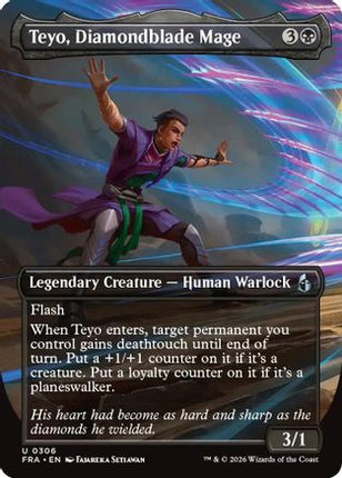 Teyo, Diamondblade Mage (Borderless) (306) [Reality Fracture]