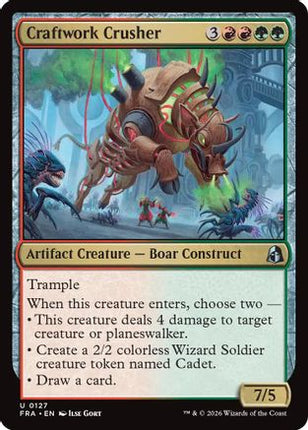 Craftwork Crusher (127) [Reality Fracture] Foil
