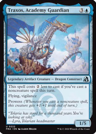 Traxos, Academy Guardian (222) [Reality Fracture] Foil