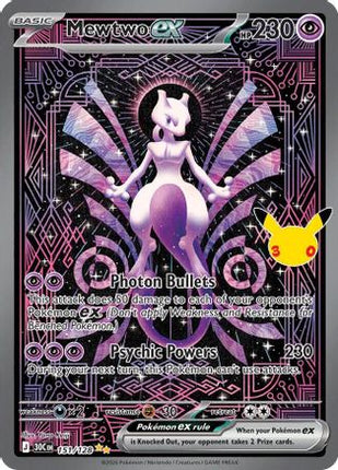 Mewtwo ex - 151/128 151/128 - ME 30th Celebration Holofoil