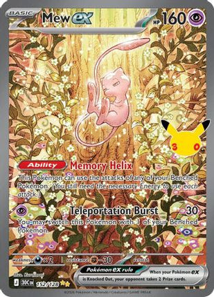 Mew ex - 152/128 152/128 - ME 30th Celebration Holofoil