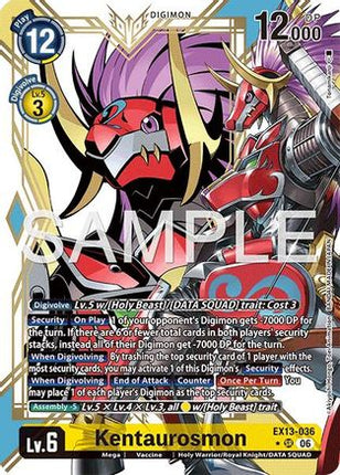 Kentaurosmon (Alternate Art) [EX13-036] [Chivalrous XIII] Foil
