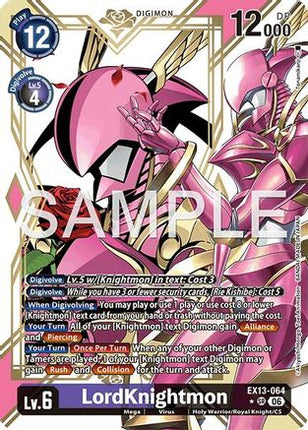 LordKnightmon (Alternate Art) [EX13-064] [Chivalrous XIII] Foil