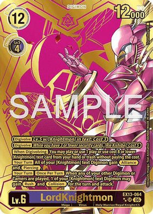 LordKnightmon (Rare Pull) [EX13-064] [Chivalrous XIII] Foil