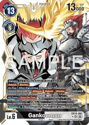 Gankoomon (Alternate Art) [EX13-061] [Chivalrous XIII] Foil