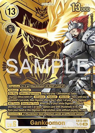 Gankoomon (Rare Pull) [EX13-061] [Chivalrous XIII] Foil