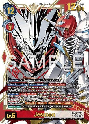 Jesmon (Alternate Art) [EX13-014] [Chivalrous XIII] Foil