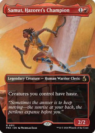 Samut, Hazorer's Champion (Borderless) (311) [Reality Fracture] Foil