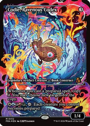 Codie, Ravenous Codex (Showcase) (412) [Reality Fracture] Foil