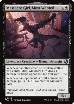 Massacre Girl, Most Wanted (234) [Reality Fracture] Foil