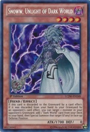 Snoww, Unlight of Dark World (Secret Rare) [LCJW-EN248] 1st Edition