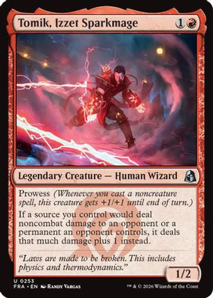 Tomik, Izzet Sparkmage (253) [Reality Fracture] Foil