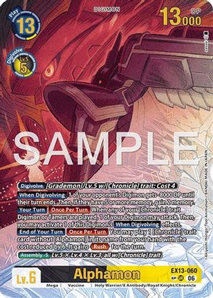 Alphamon (SP) [EX13-060] [Chivalrous XIII] Foil