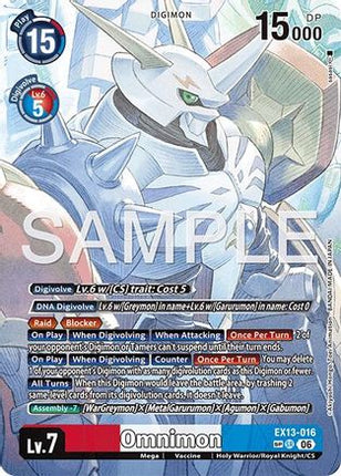 Omnimon (SP) [EX13-016] [Chivalrous XIII] Foil