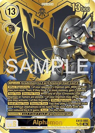 Alphamon (Rare Pull) [EX13-060] [Chivalrous XIII] Foil