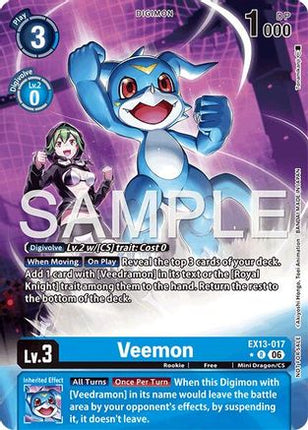 Veemon (Extended Art) [EX13-017] [Chivalrous XIII] Foil