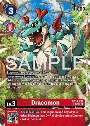 Dracomon (Extended Art) [EX13-008] [Chivalrous XIII] Foil
