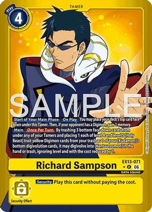 Richard Sampson (Limited Foil) [EX13-071] [Chivalrous XIII] Foil
