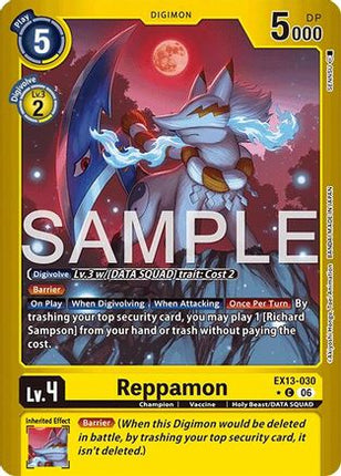 Reppamon (Limited Foil) [EX13-030] [Chivalrous XIII] Foil