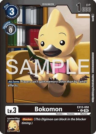Bokomon (Limited Foil) [EX13-050] [Chivalrous XIII] Foil