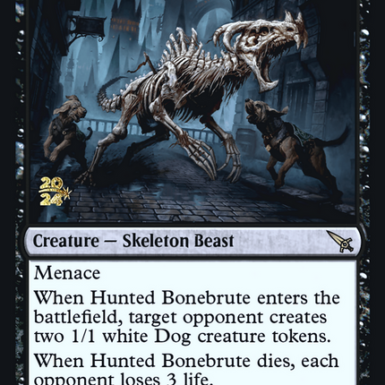 Hunted Bonebrute [Murders at Karlov Manor Promos] Prerelease Foil