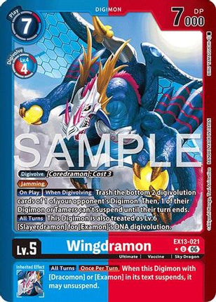 Wingdramon (Limited Foil) [EX13-021] [Chivalrous XIII] Foil
