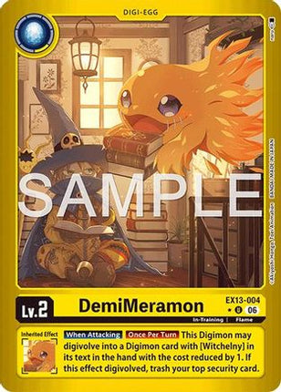 DemiMeramon (Limited Foil) [EX13-004] [Chivalrous XIII] Foil