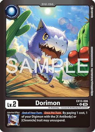 Dorimon (Limited Foil) [EX13-006] [Chivalrous XIII] Foil