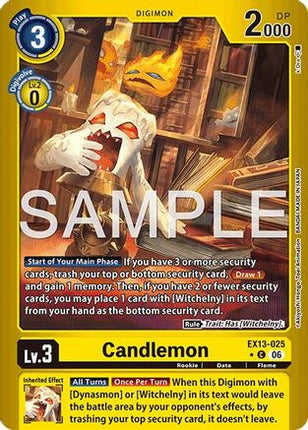 Candlemon (Limited Foil) [EX13-025] [Chivalrous XIII] Foil