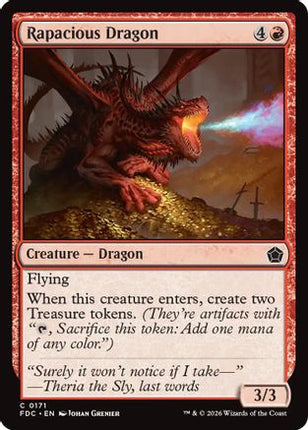 Rapacious Dragon (171) [Commander: Foundations]