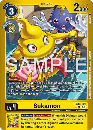 Sukamon (Limited Foil) [EX13-028] [Chivalrous XIII] Foil